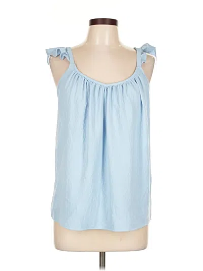 Pre-owned Cherish Sleeveless Blouse In Blue