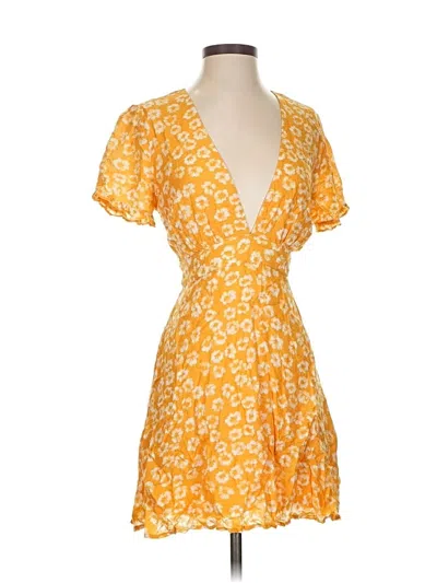 Pre-owned Lulus Casual Dress In Yellow