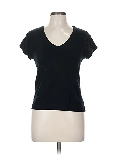 Pre-owned Chico's Short Sleeve T-shirt In Black