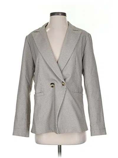 Pre-owned Rachel Zoe Tjx Blazer Jacket In Gray