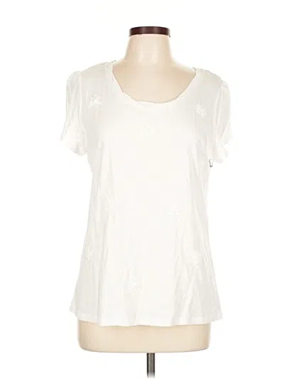 Pre-owned Elle Short Sleeve T-shirt In White