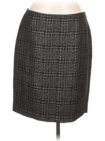 Pre-owned Liz Claiborne Formal Skirt In Gray