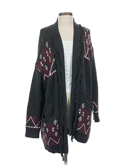 Pre-owned Sanctuary Cardigan Sweater In Black