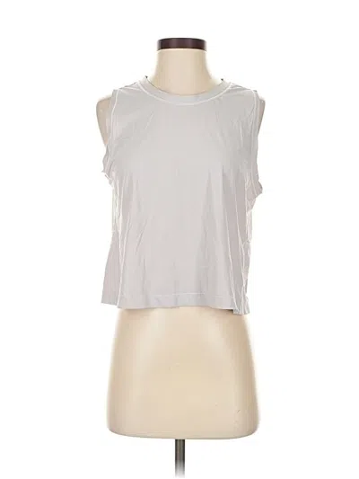 Pre-owned Athleta Sleeveless T-shirt In Silver