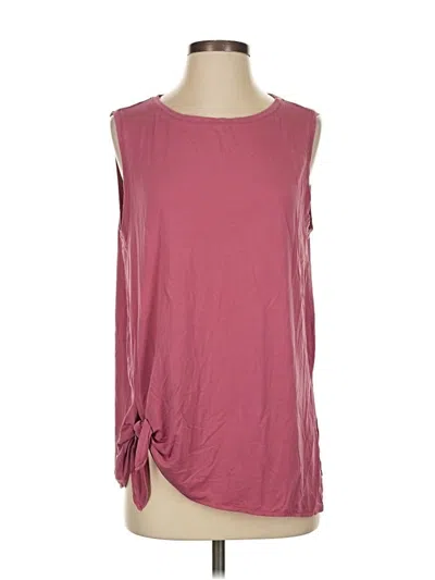 Pre-owned Fabletics Sleeveless Top Pink One Shoulder Neckline Tops