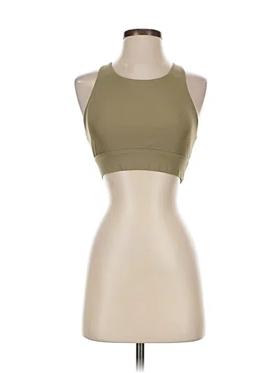 Pre-owned Fabletics Tank Top Green Halter Neckline Tops