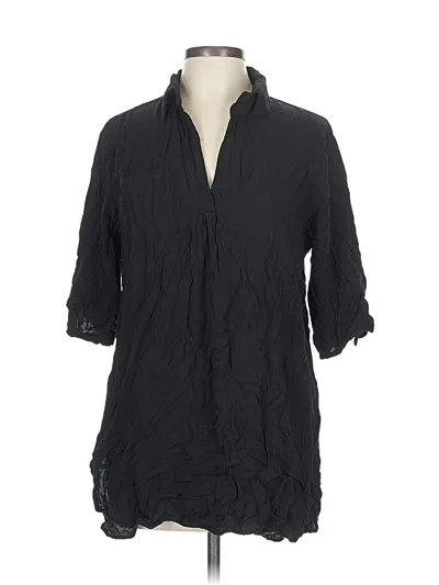 Pre-owned Ekouaer 3/4 Sleeve T-shirt In Black