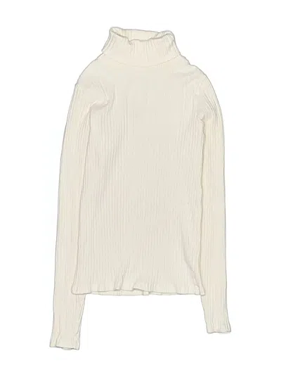 Pre-owned Zara Kids' Long Sleeve Turtleneck In White