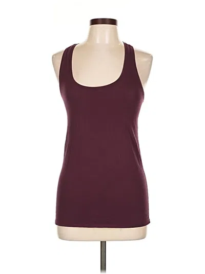 Pre-owned Lululemon Athletica Active Tank Top In Burgundy