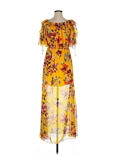 Pre-owned French Connection Cocktail Dress In Yellow