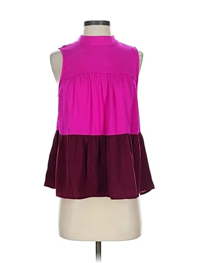 Pre-owned Banana Republic Factory Store Sleeveless Blouse In Purple