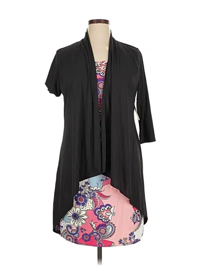 Pre-owned Assorted Brands Casual Dress In Black