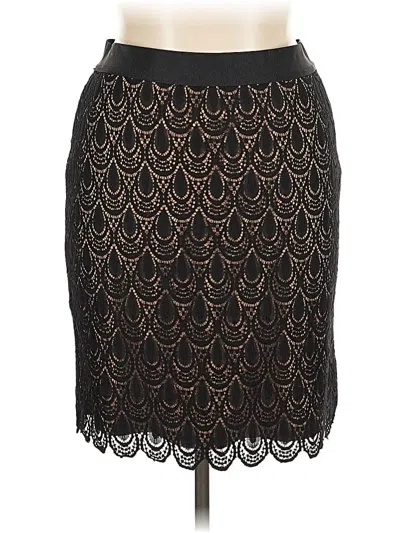 Pre-owned Ann Taylor Factory Formal Skirt In Black