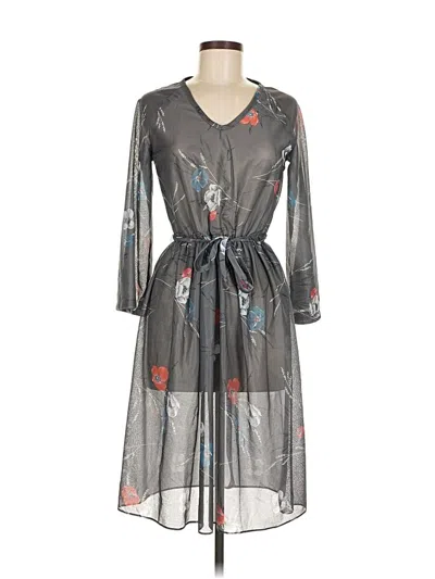 Pre-owned Assorted Brands Casual Dress In Gray