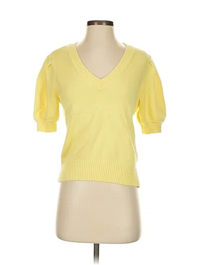 Pre-owned Ann Taylor Loft Sweater Vest In Yellow