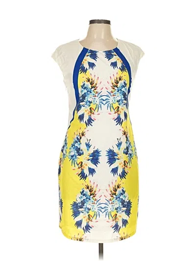 Pre-owned Assorted Brands Cocktail Dress In White