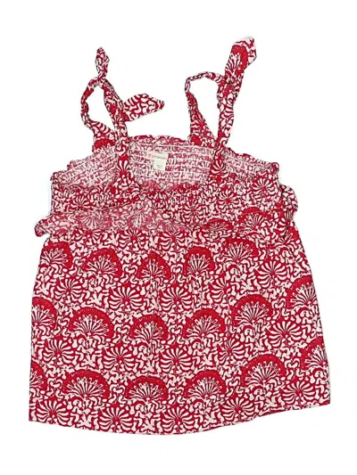 Pre-owned Crewcuts Kids' Sleeveless Blouse In Red