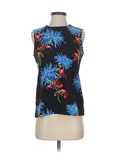 Pre-owned Diane Von Furstenberg Sleeveless Blouse In Black
