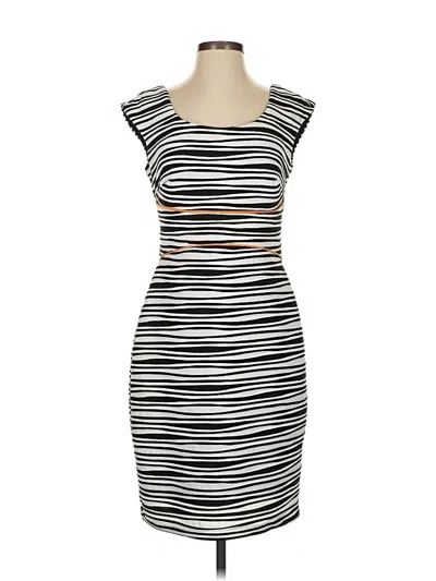 Pre-owned Donna Ricco Cocktail Dress In Gray