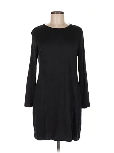 Pre-owned Jjill Casual Dress In Black