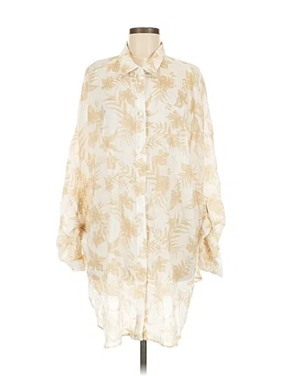 Pre-owned Hyfve Long Sleeve Blouse In White