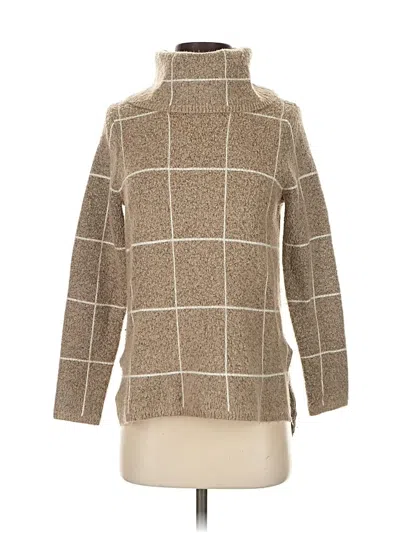 Pre-owned Evolution By Cyrus Turtleneck Sweater In Brown