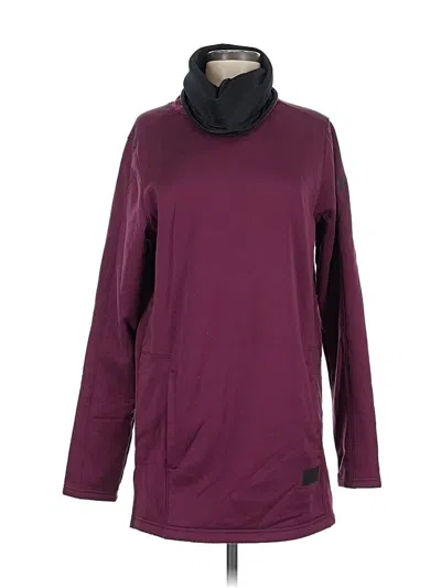 Pre-owned Under Armour Turtleneck Sweater In Burgundy