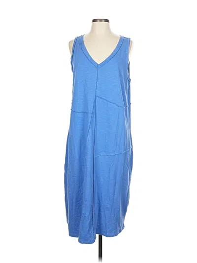 Pre-owned Jjill Casual Dress In Blue