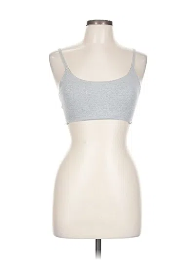 Pre-owned Danskin Tank Top Silver Strapless Neckline Tops