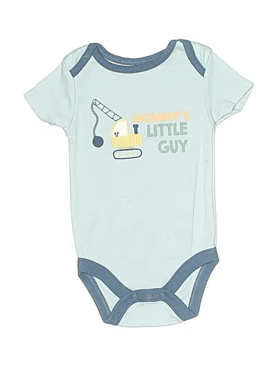 Pre-owned Chick Pea Babies' Short Sleeve Onesie In Blue
