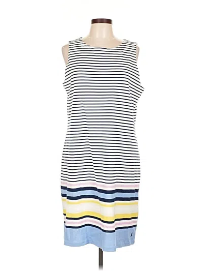 Pre-owned Joules Casual Dress In White