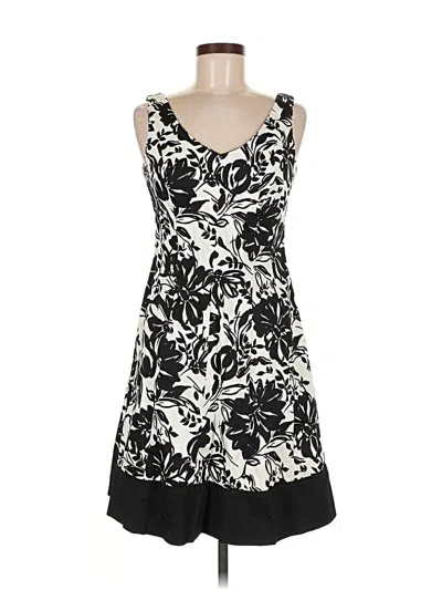 Pre-owned Chaps Casual Dress In Black