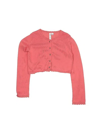 Pre-owned Janie And Jack Kids' Cardigan Sweater In Pink