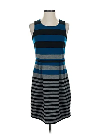 Pre-owned Ann Taylor Loft Outlet Casual Dress In Blue