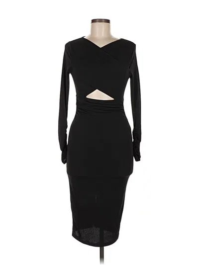 Pre-owned Asos Design Cocktail Dress In Black