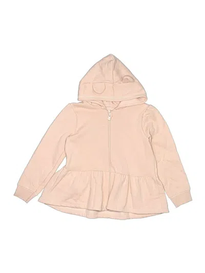 Pre-owned Aqua Kids' Zip Up Hoodie In Brown