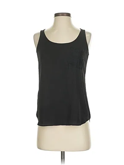 Pre-owned Ann Taylor Loft Sleeveless Top Black Scoop Neck Tops