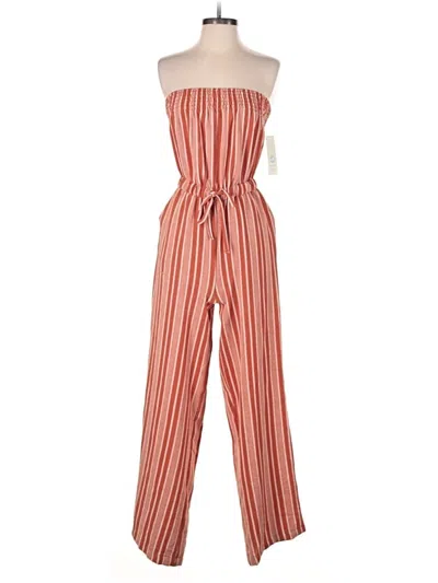 No Boundaries Jumpsuit In Red