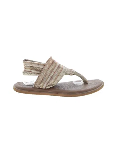 Pre-owned Sanuk Sandals In Brown