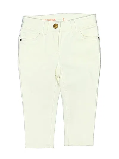 Pre-owned Crewcuts Kids' Casual Pants In Yellow