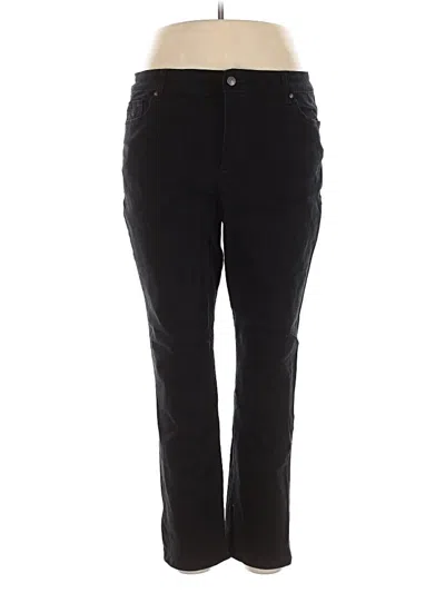 Pre-owned Gloria Vanderbilt Casual Pants In Black