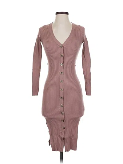 Pre-owned Forever 21 Casual Dress In Burgundy