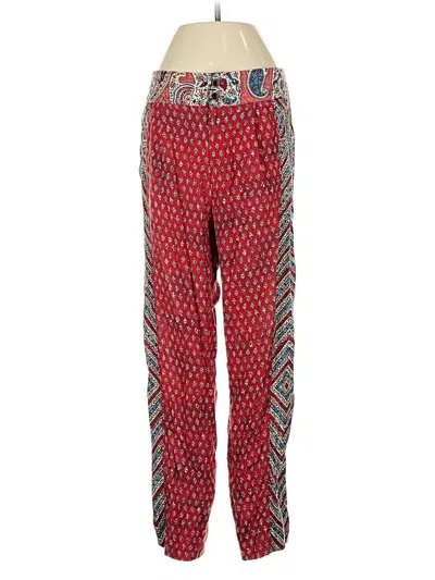 Pre-owned Burning Torch Casual Pants In Red