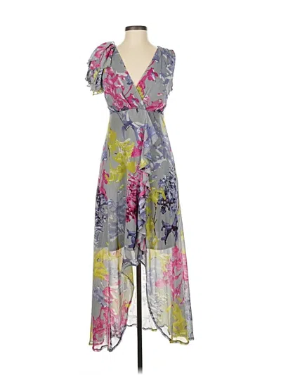 Pre-owned Vivienne Vivienne Tam Cocktail Dress In Gray