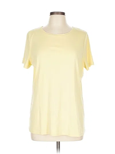 Pre-owned Talbots Short Sleeve T-shirt In Yellow