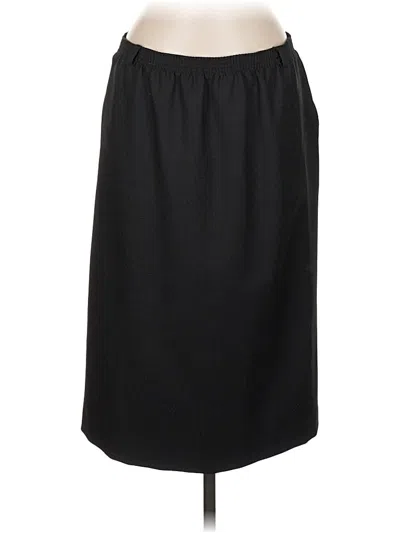Pre-owned Alfred Dunner Formal Skirt In Black