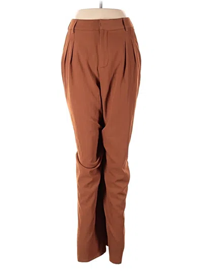 Pre-owned Papermoon Dress Pants In Brown