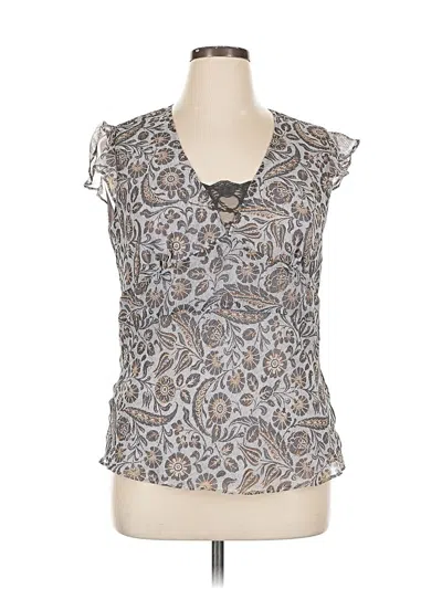 Pre-owned Rafaella Sleeveless Blouse In Gray