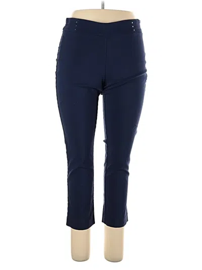 Pre-owned Jm Collection Active Pants In Blue