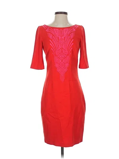 Pre-owned Laundry By Shelli Segal Cocktail Dress In Red